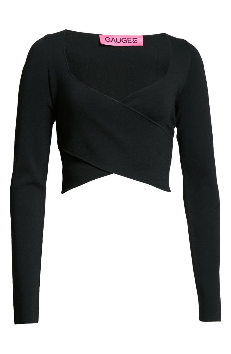 GAUGE81 Arges Cross Front Top, Alternate, color, Black