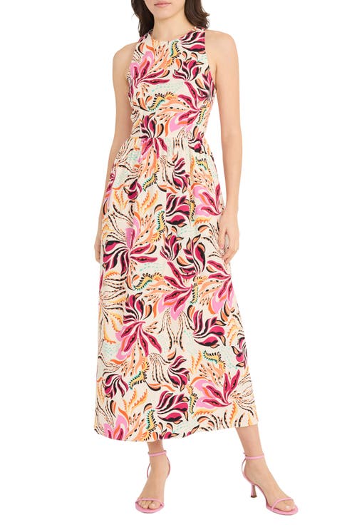 Sleeveless Fit & Flare Maxi Dress