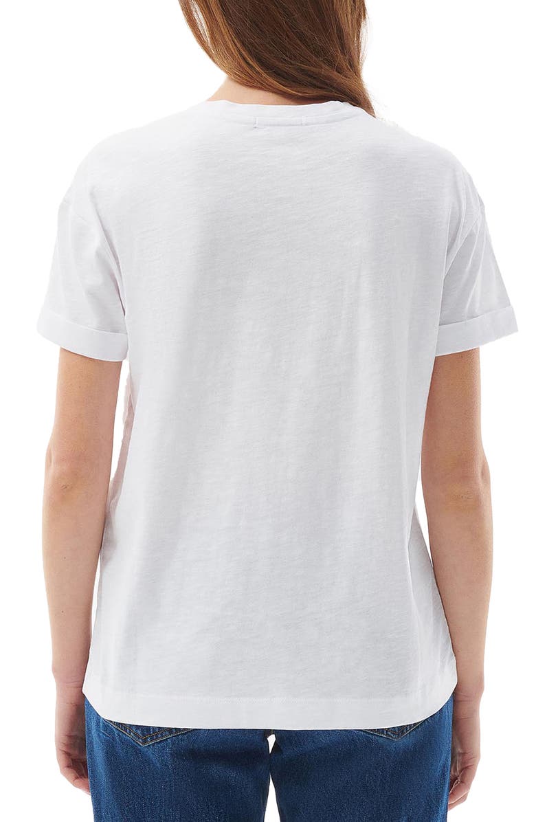 Barbour Evergreen Embroidered Pocket T-Shirt, Alternate, color,