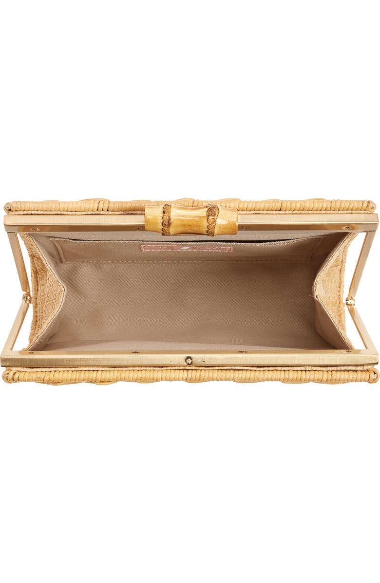 Pamela Munson Petite Rattan Clutch, Alternate, color, Natural