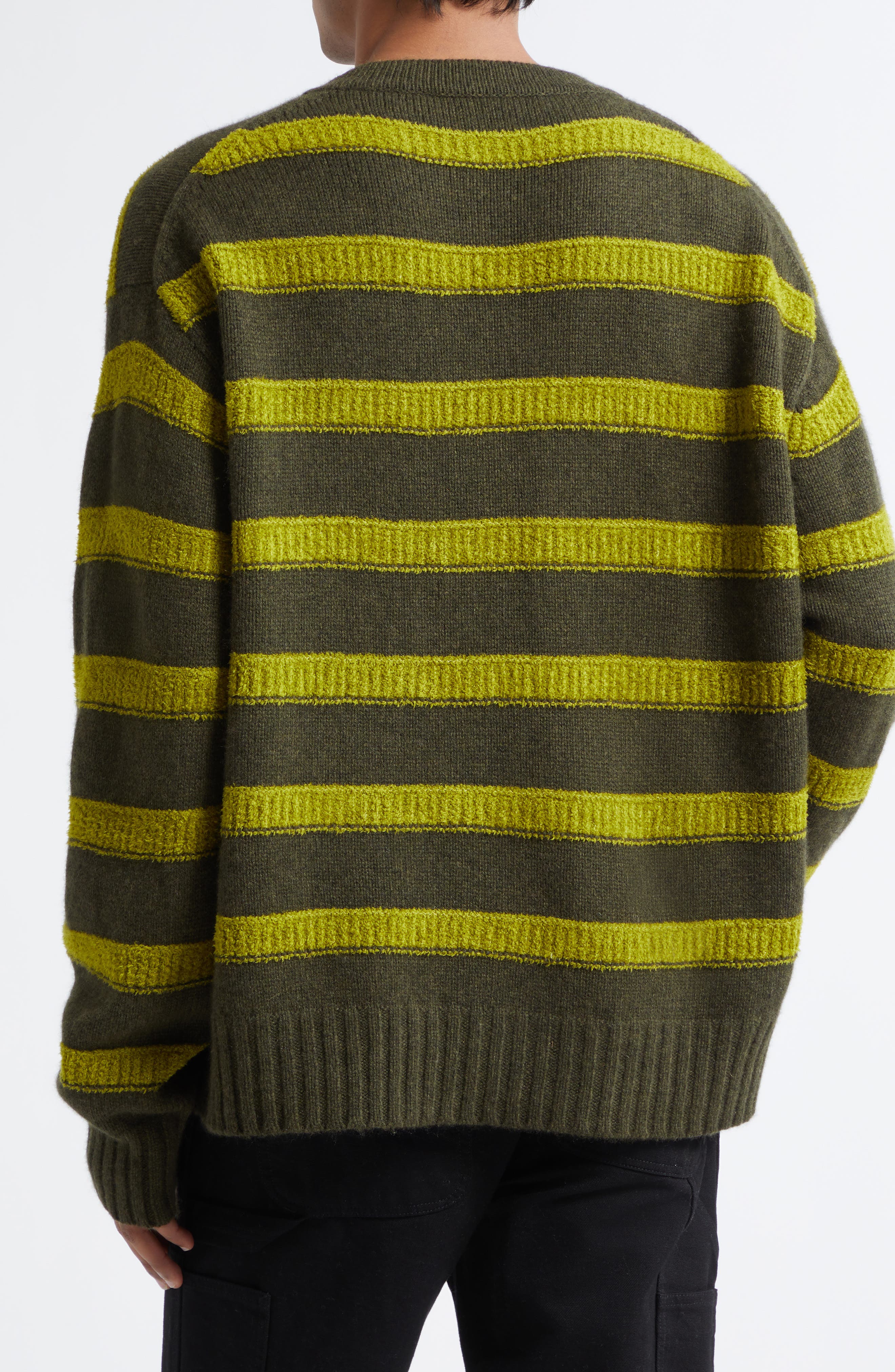 Ridgeline Stripe Oversize Cashmere Sweater - image 2