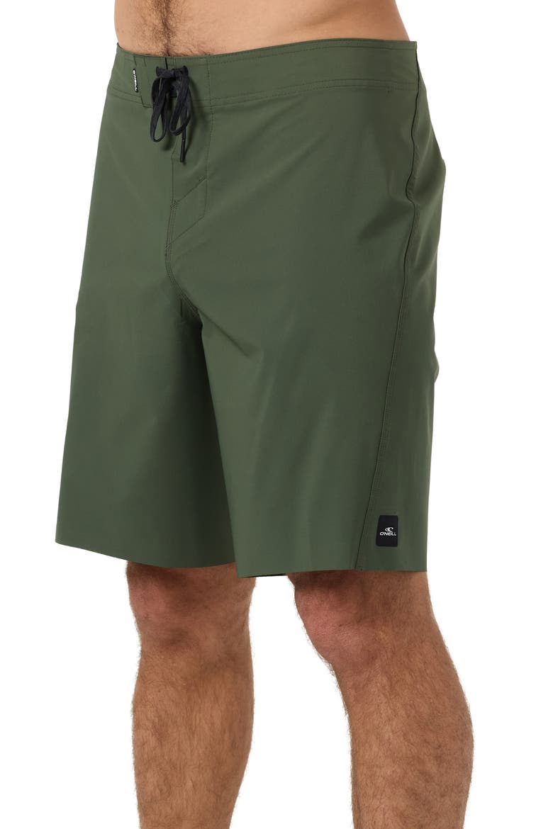 Hyperfreak Tech Solid Board Shorts, Alternate, color, DARK OLIVE
