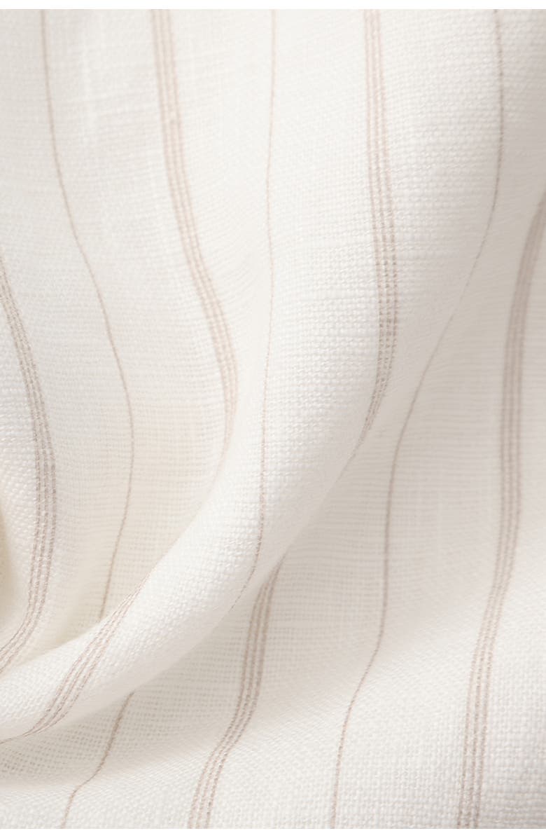 nuaje nuaje Rhea Strapless Bias Linen Top, Alternate, color, White Stripe