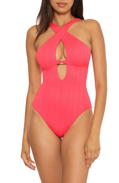 Moon Ridge High Neck One-Piece Swimsuit
