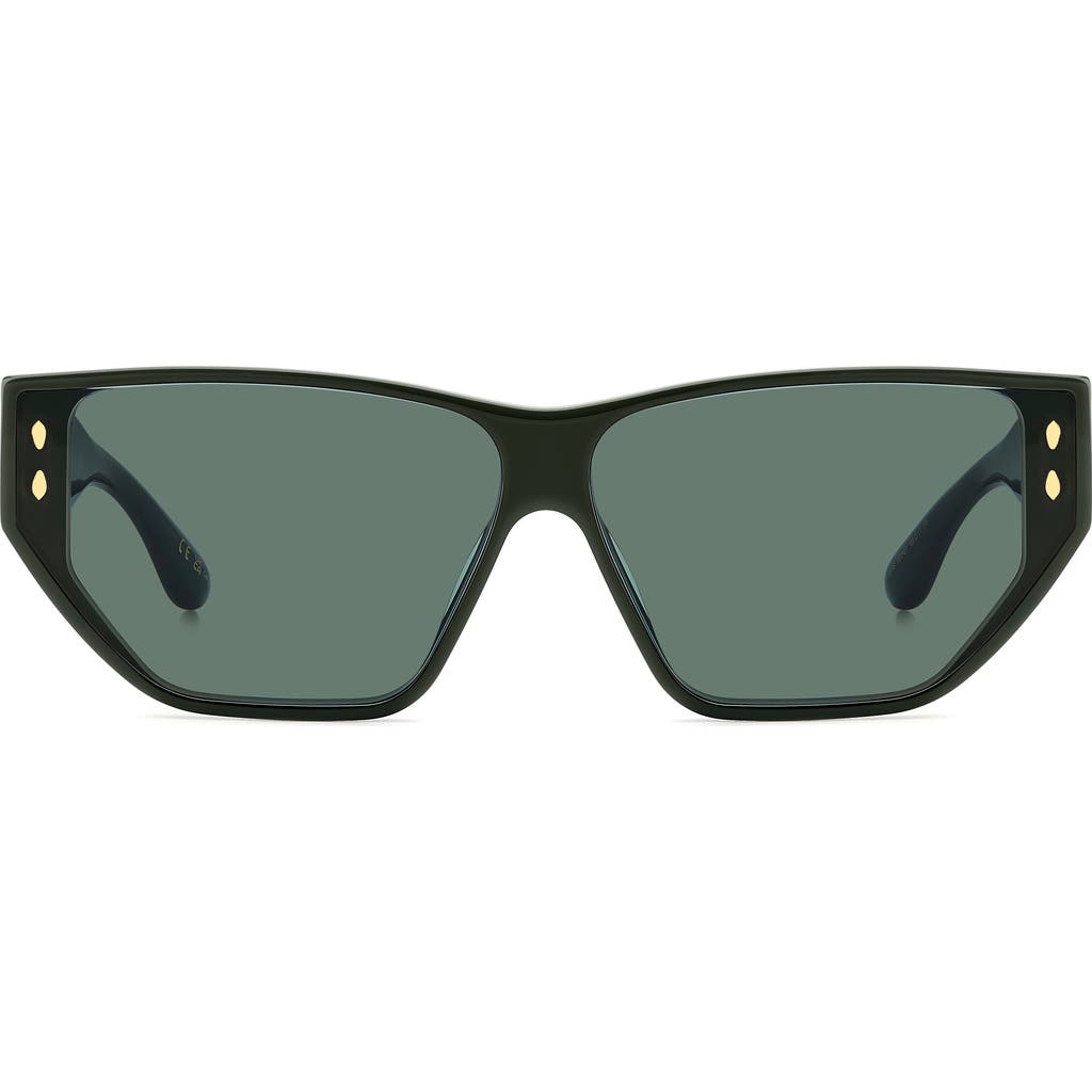 Isabel Marant 66mm Rectangular Sunglasses In Green
