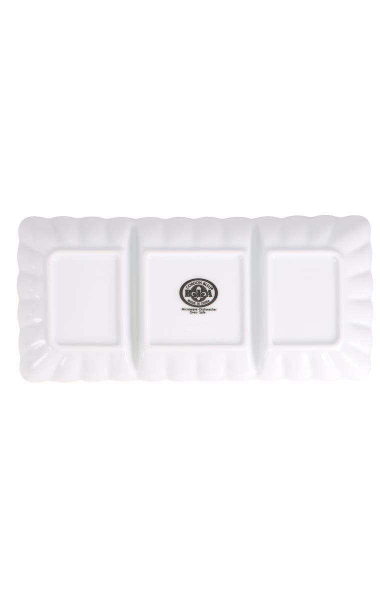 BIA Cordon Bleu Petal Set of 2 Divided Dishes Set, Alternate, color, White