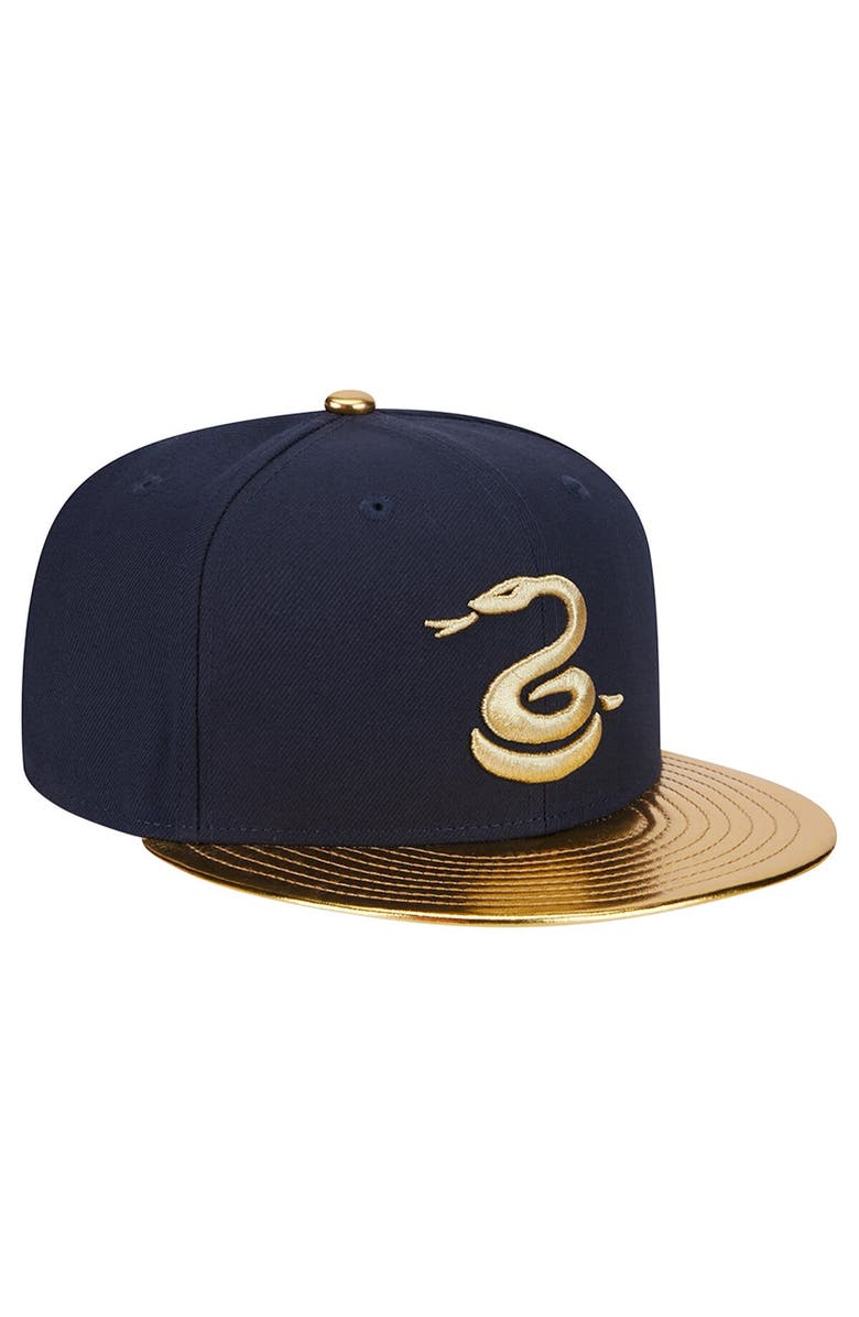 New Era Men's New Era Navy/Gold Philadelphia Union 15th Anniversary 9FIFTY Snapback Hat, Alternate, color,