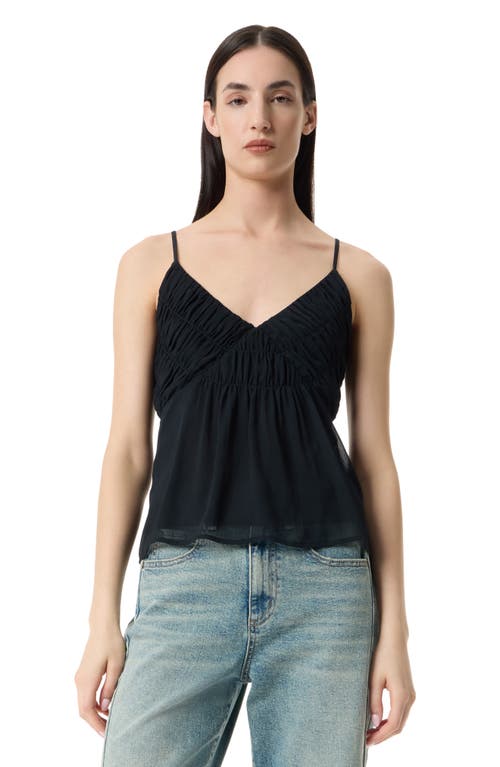 Robert Rodriguez Vickie Shirred Camisole In Black