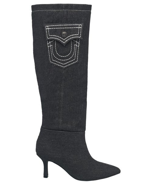 True Religion Denim Boot In Black