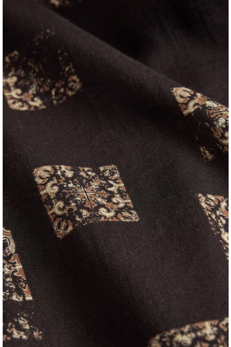 Loren Slim Fit Short Sleeve Button-Up Shirt, Alternate, color, ESPRESSO
