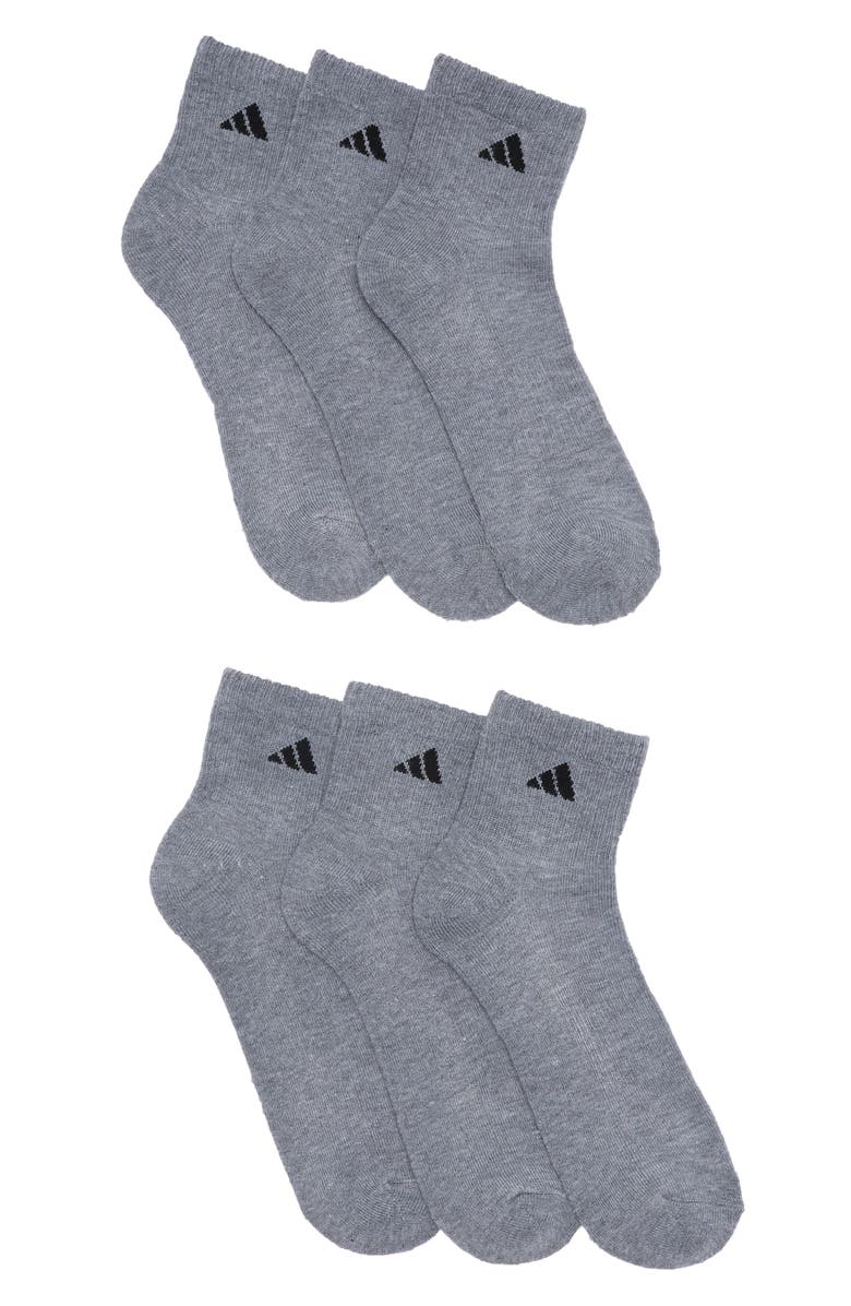 adidas Athletic Crew Socks - Pack of 6, Main, color, 