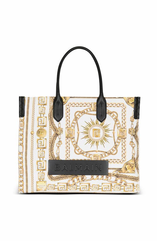Balmain B-army Medium Tote Bag In Gold