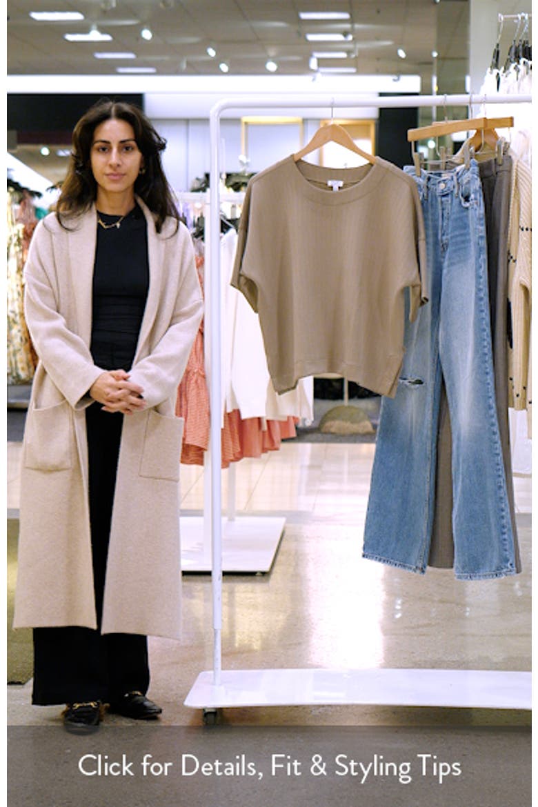 x @cellajaneblog Oversize Rib Scuba Knit T-Shirt video