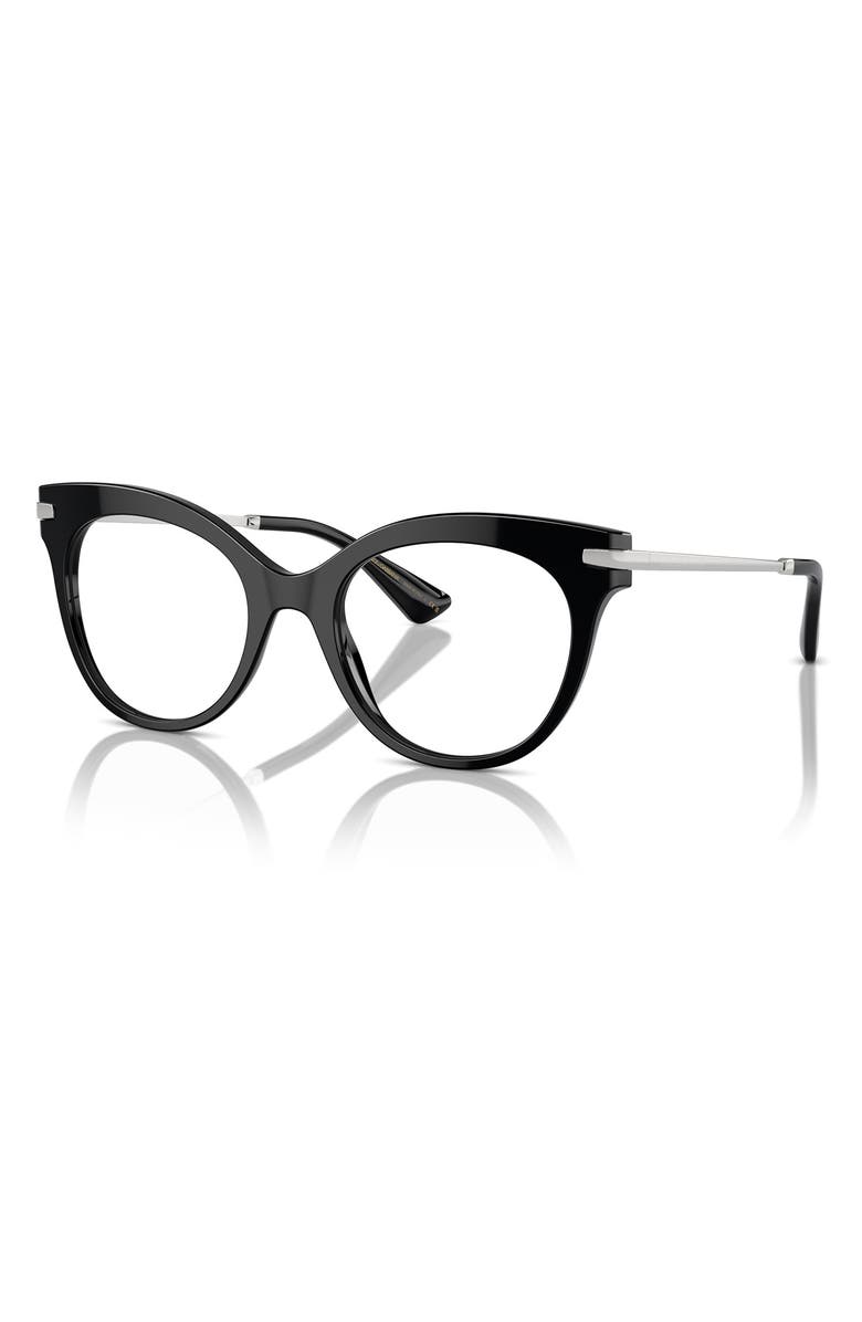 Dolce&Gabbana 52mm Butterfly Optical Glasses, Alternate, color, 