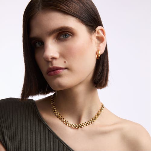 Susan Caplan 1990s Vintage Watchband Collar Necklace