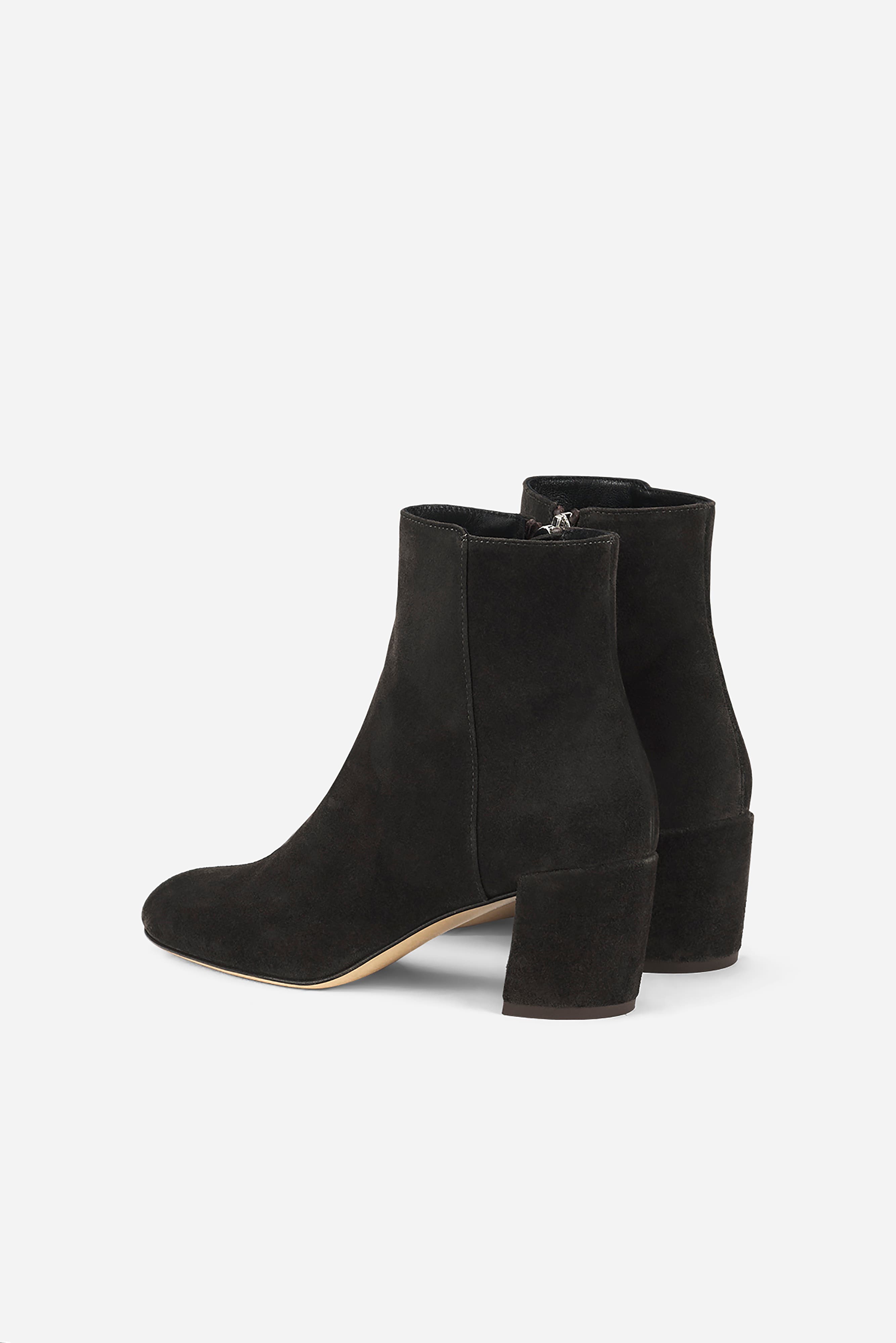 AGL Lynn Water-resistant velour Bootie, Alternate, color, Charcoal