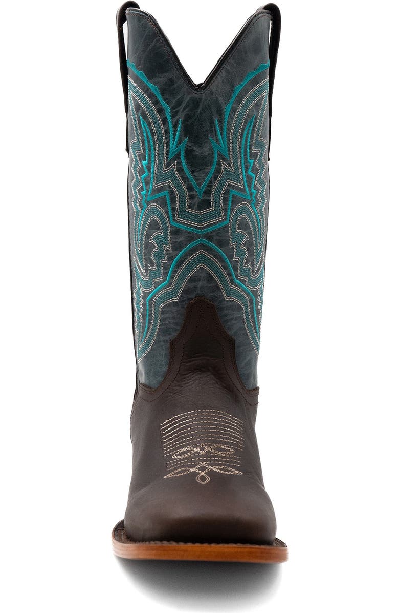 Ferrini Men's Clint Western Boot, Alternate, color, Chocolate