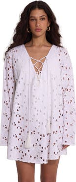Gottex Beach Life Coastal Lace Mini Dress Cover-Up