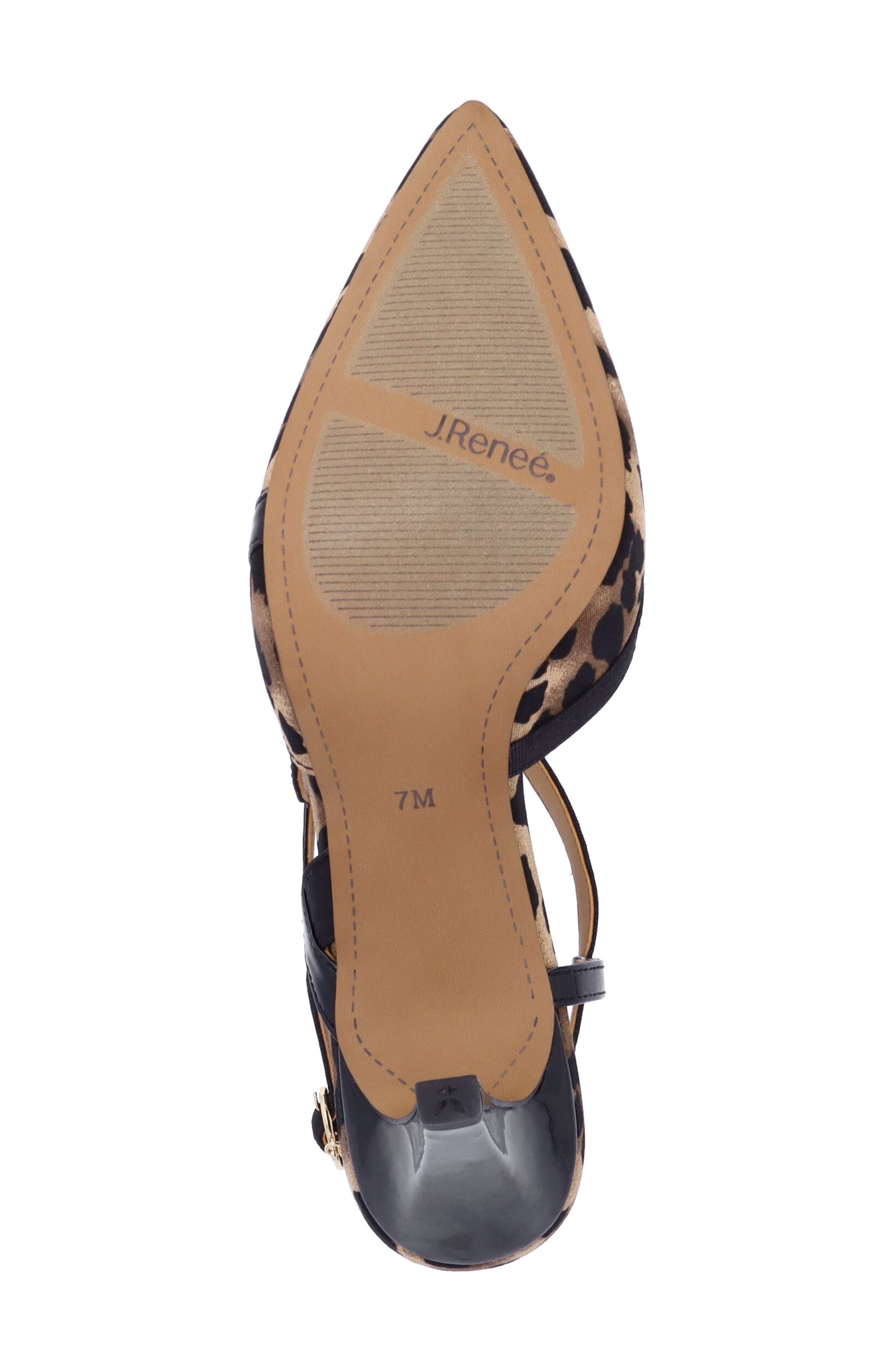 J. Reneé Aldonsa Ankle Strap Pointed Toe Pump, Alternate, color, Brown/ Black