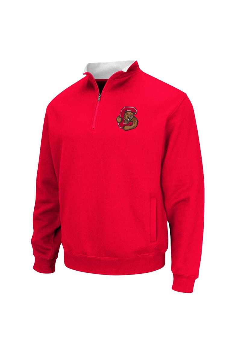 Men's Colosseum Red Cornell Big Red Tortugas Logo Quarter-Zip Jacket, Alternate, color, Red