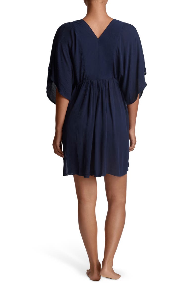 Crinkled Cover-Up Tunic, Alternate, color, DARK NAVY
