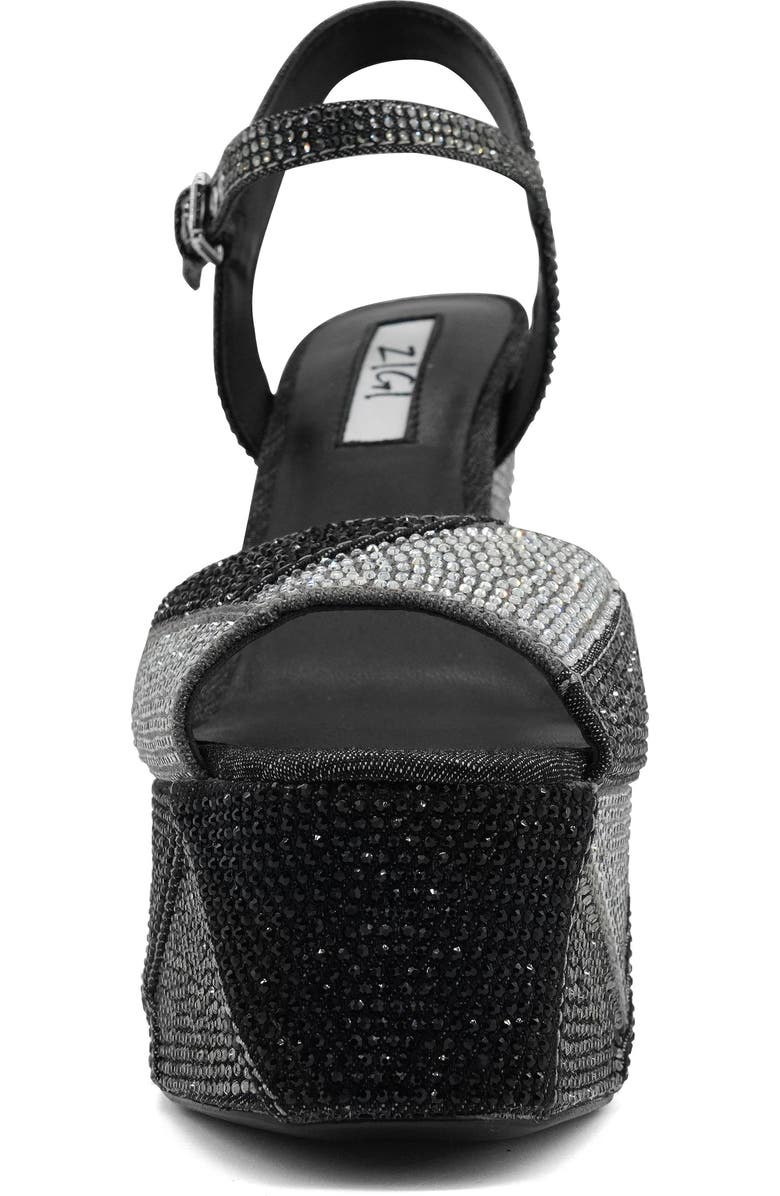 ZIGI Antonia Ankle Strap Platform Sandal, Alternate, color, Black