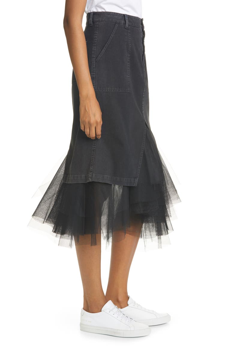 Ms. Benjamin Tulle Skirt, Alternate, color, WASHED BLACK