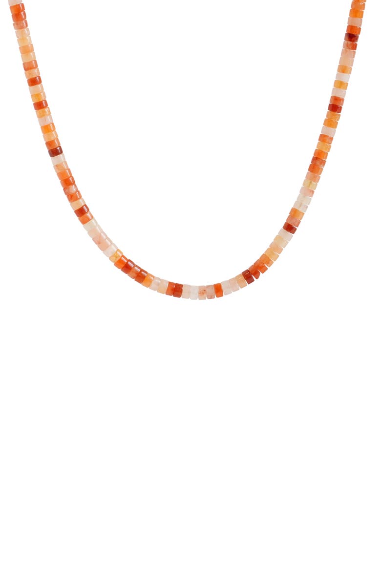 Dean Davidson Sol Beaded Slider Necklace, Main, color, Carnelian/ Gold