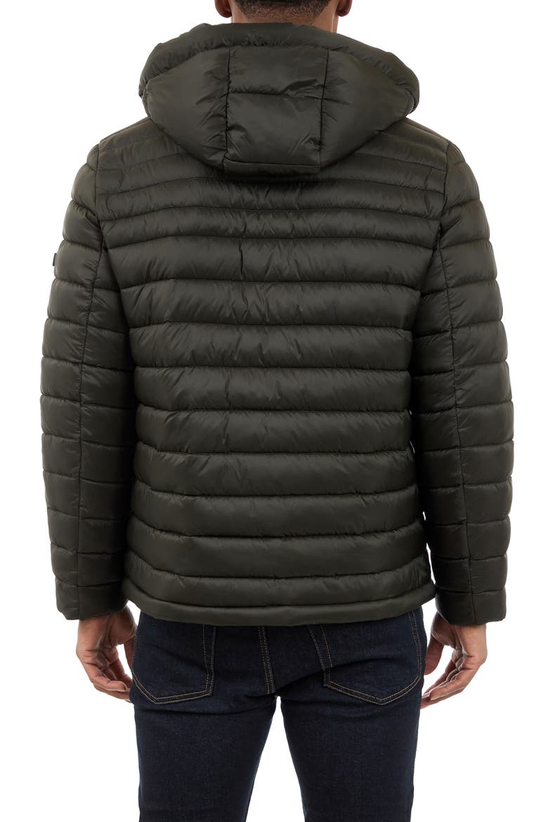 Verizon Water Resistant Hooded Packable Jacket, Alternate, color, OLIVE