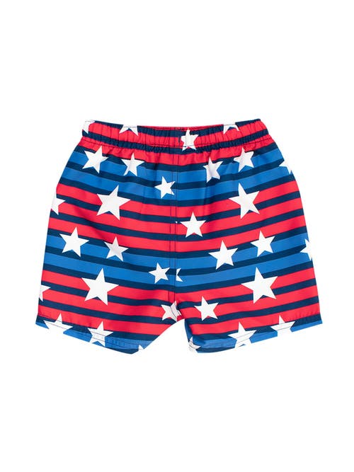 Shop Ruggedbutts Baby Upf50+ Americana Swim Trunks
