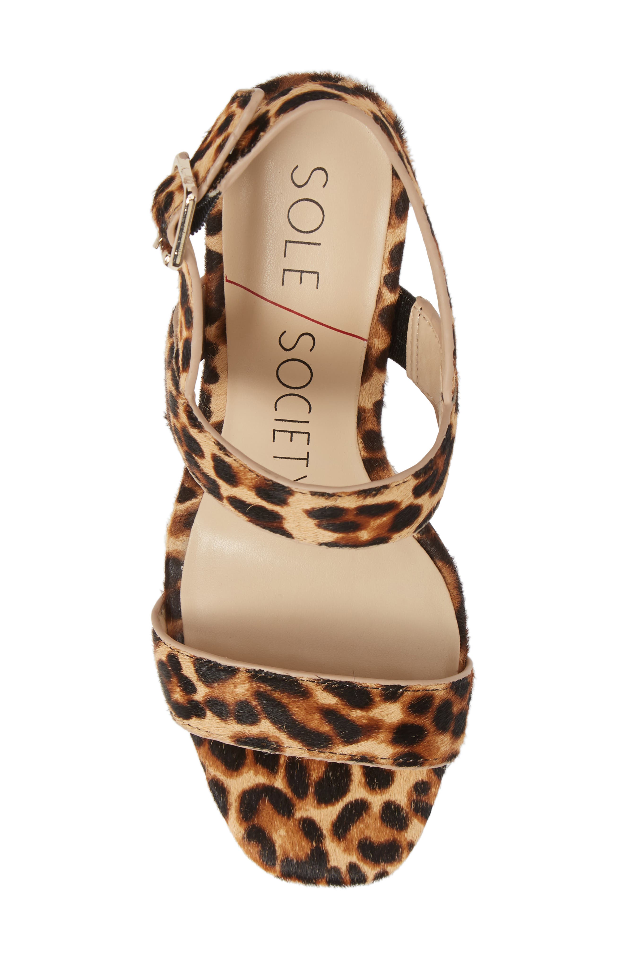 Sole Society Jessibel II Genuine Calf Hair Sandal, Alternate, color, 