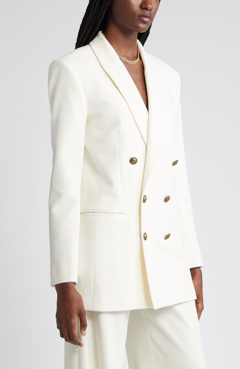 FRAME Shawl Collar Double Breasted Jacket, Alternate, color,