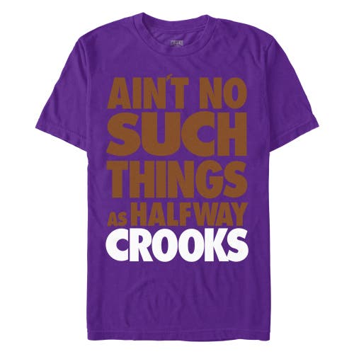 Crooks & Castles Ain't No Such Things Quote  Graphic T-shirt In Purple