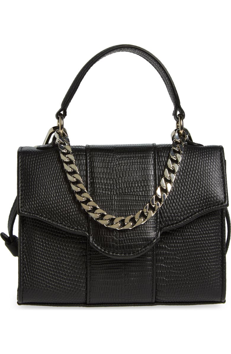 LISELLE KISS Taylor Top Handle Bag, Main, color, Black