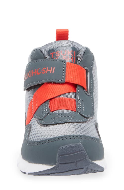 Tsukihoshi Kids' Tokyo Waterproof Sneaker In Slate/red