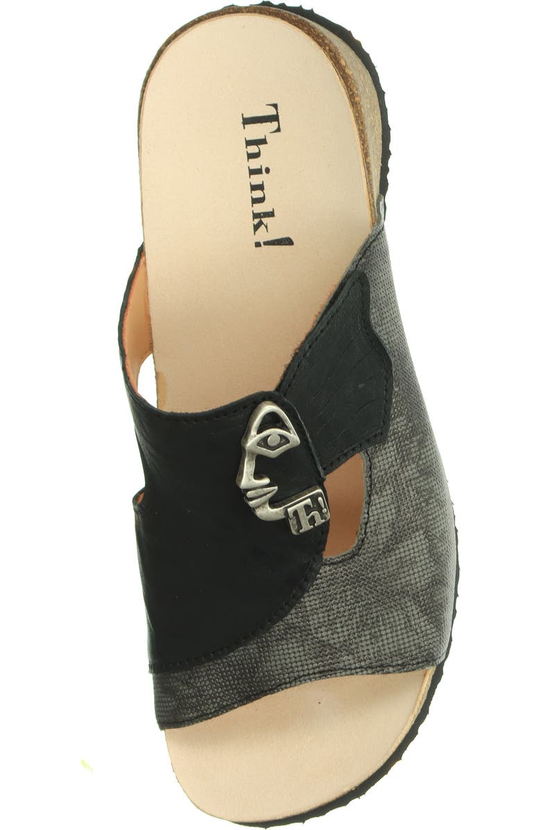 Think! 'Mizzi with Face' Sandal, Alternate, color, Black/ Kombi