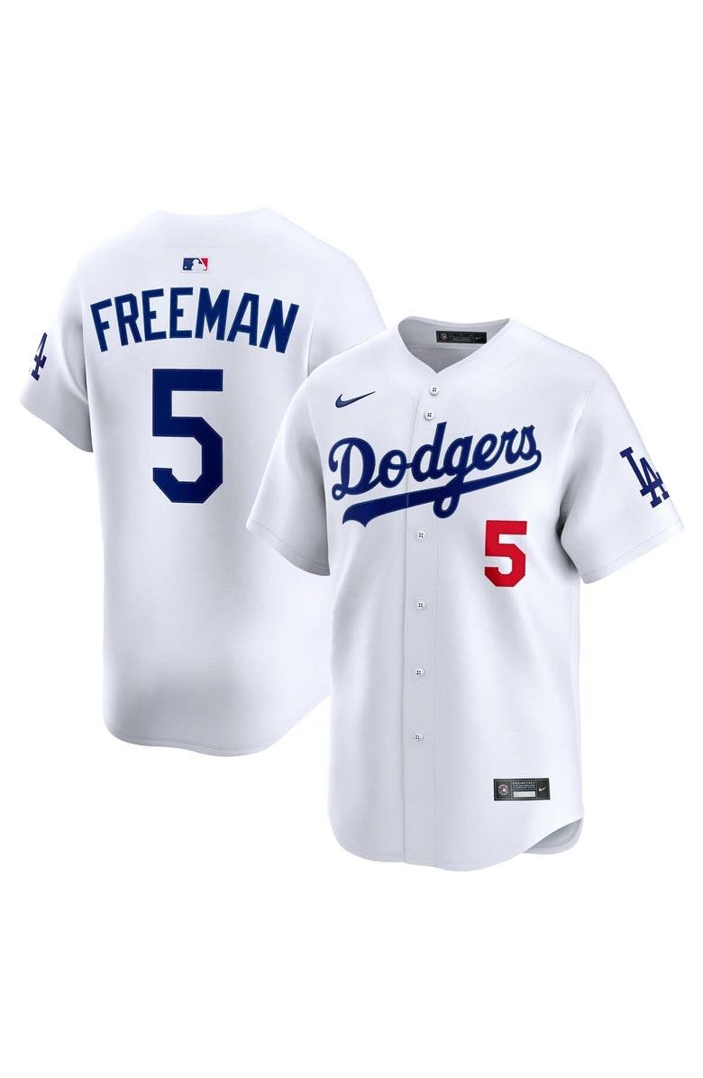 Nike Men's Nike Freddie Freeman White Los Angeles Dodgers Home Limited Player Jersey, Main, color, 
