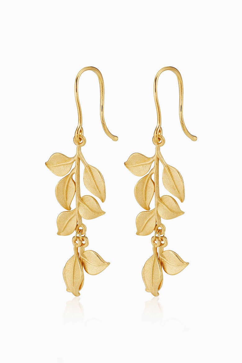 14K Yellow Gold New Beginnings Drop Earrings, Main, color, Yellow Gold