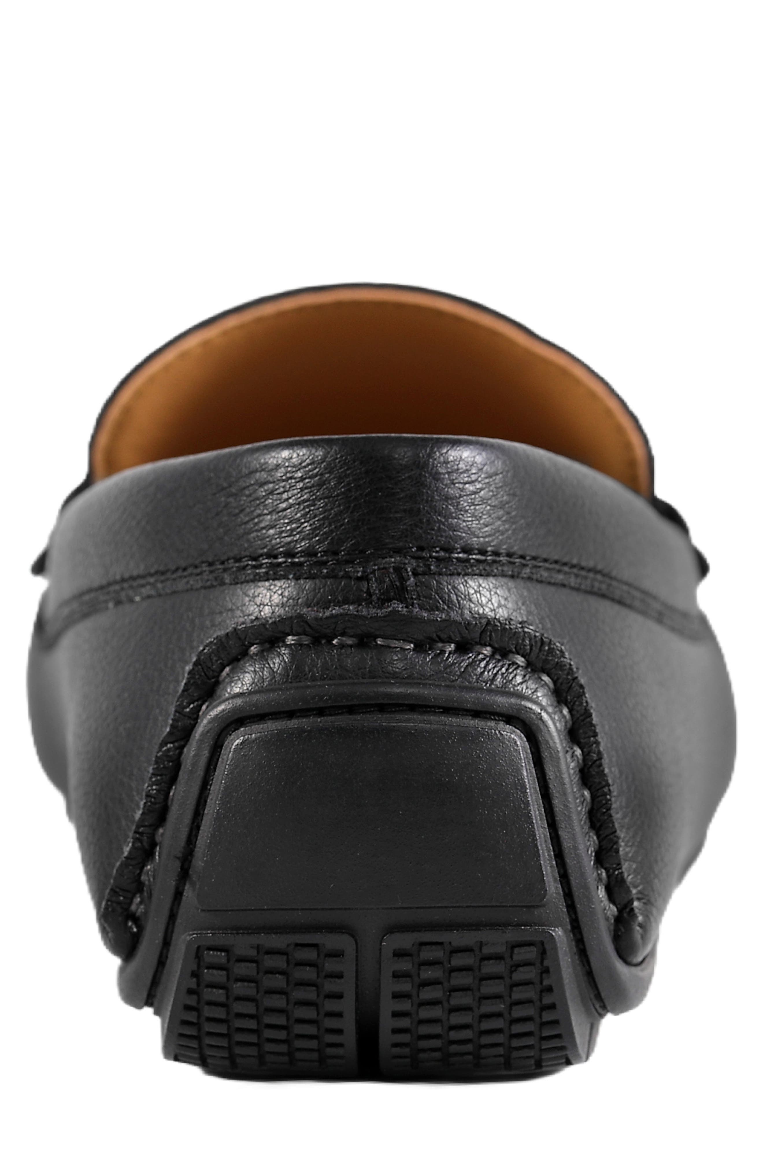 Calvin Klein Felty Moc Toe Driving Loafer, Alternate, color, Black