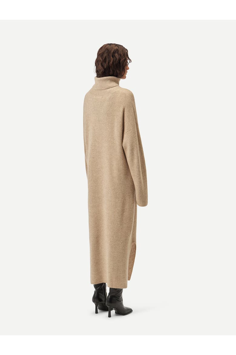 Cashmere Turtleneck Dress, Alternate, color, warm grey