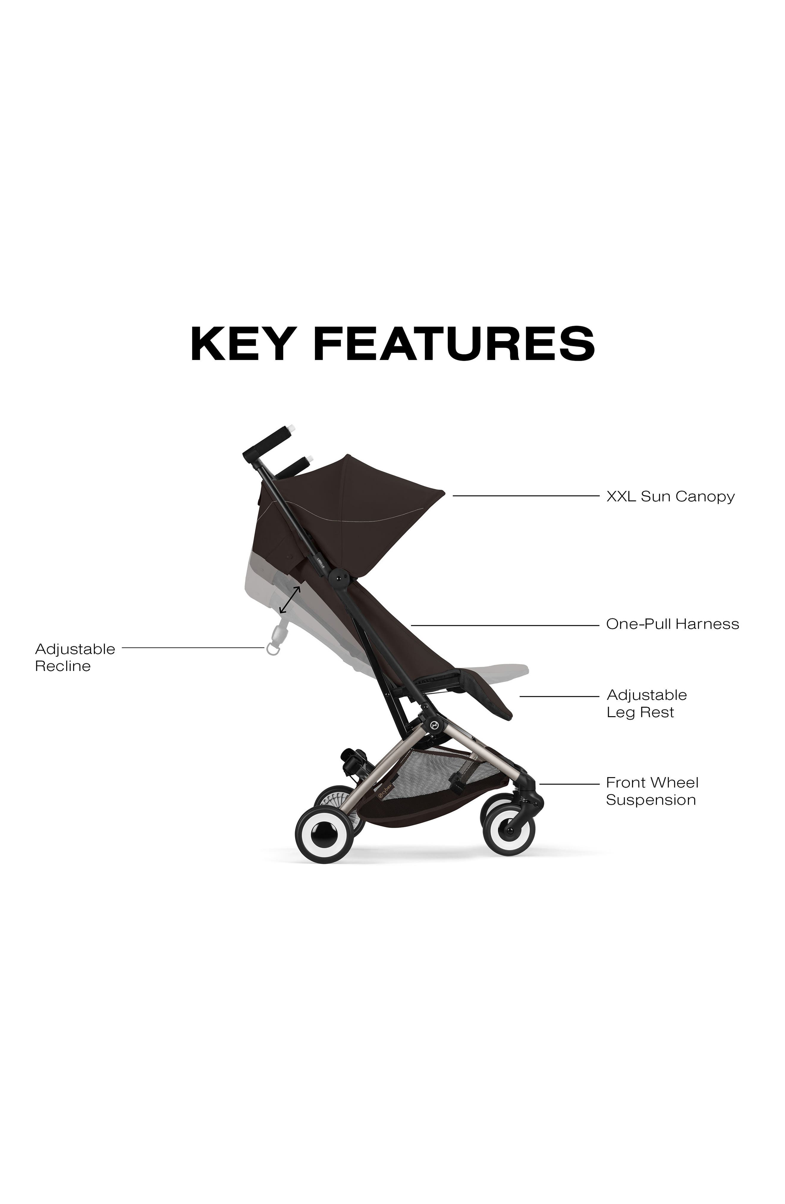 cybex sitz PRIAM/e-PRIAM Seat Pack & Shopping Basket - Style Collection Trike Bicycle With Gas Babies Collection it accommodates children from Color:Matte Black 1 - Electroplated Red Visor