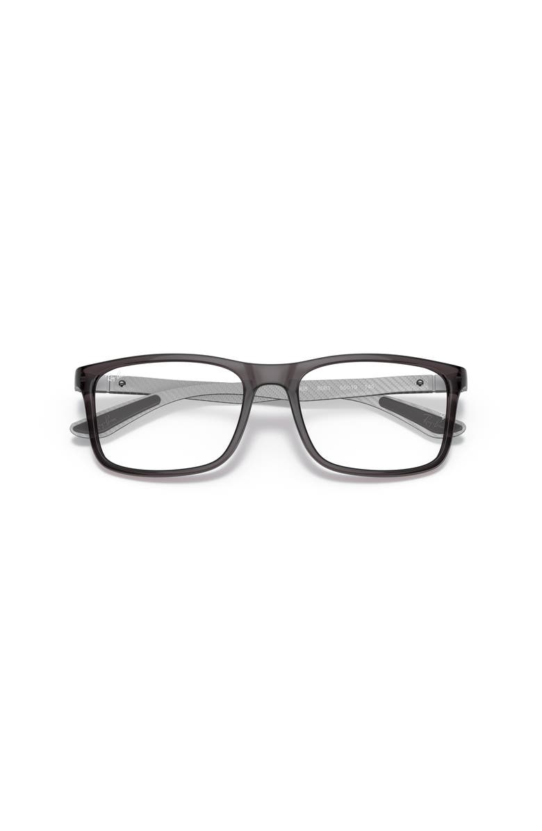Ray-Ban 55mm Rectangle optical glasses, Alternate, color, Grey