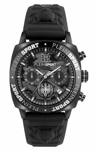PLEIN SPORT Wildcat Silicone Strap Watch, 40mm