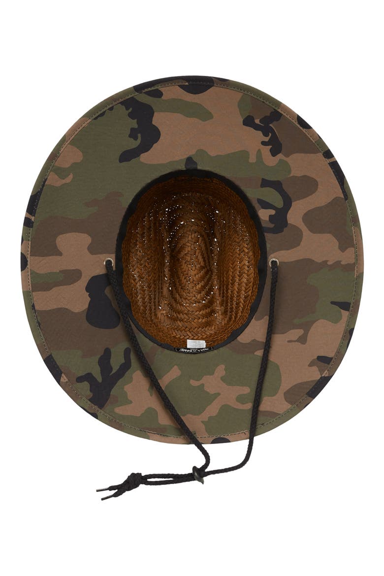Tides Camo Print Straw Hat, Alternate, color, CAMO