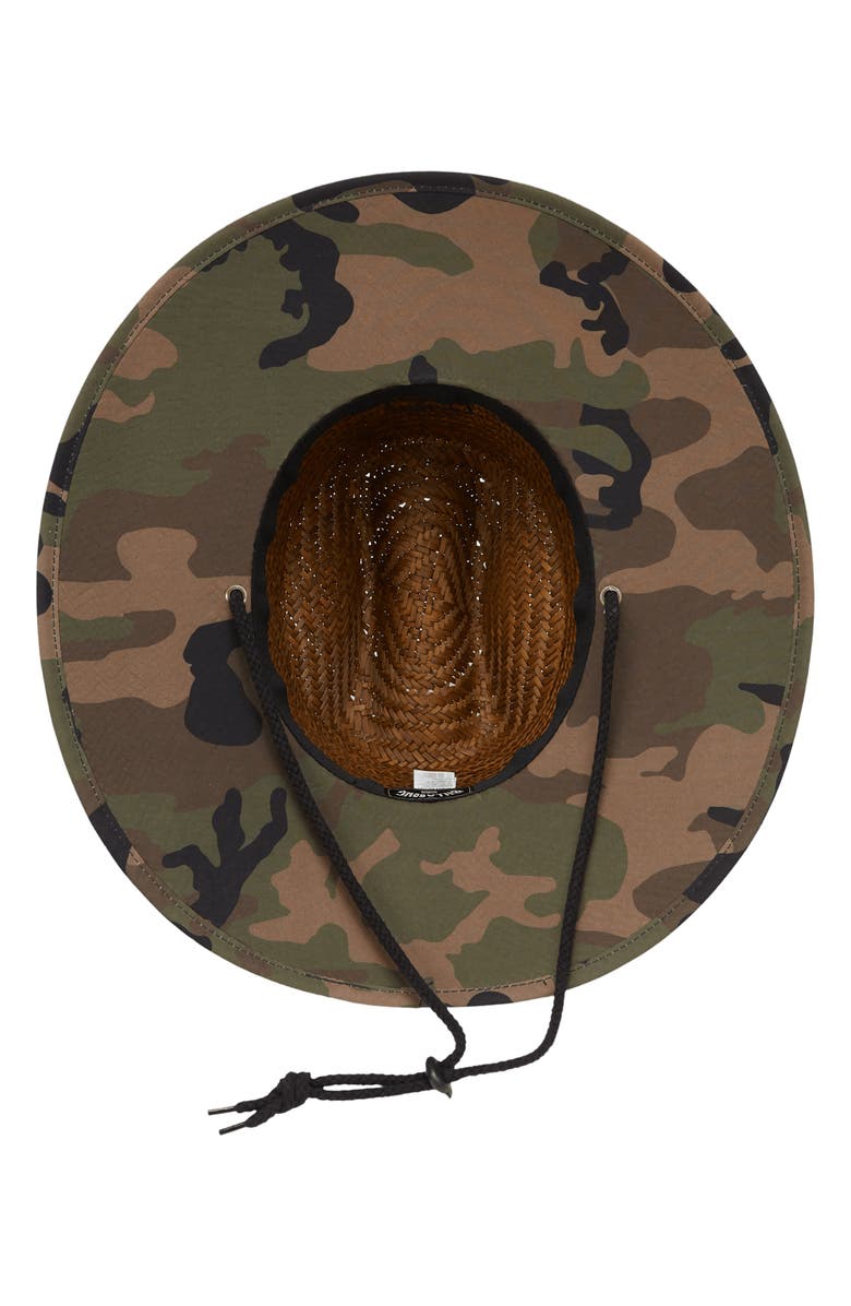 Billabong Tides Camo Print Straw Hat, Alternate, color, 