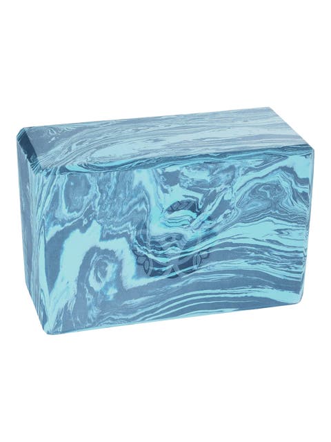 4 in. Marbled Foam Yoga Block