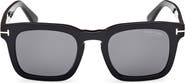 TOM FORD Dax 50mm Polarized Square Sunglasses