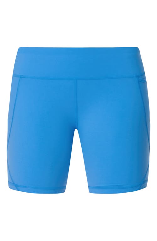 Sweaty Betty Power Pocket Bike Shorts In Tidal Blue