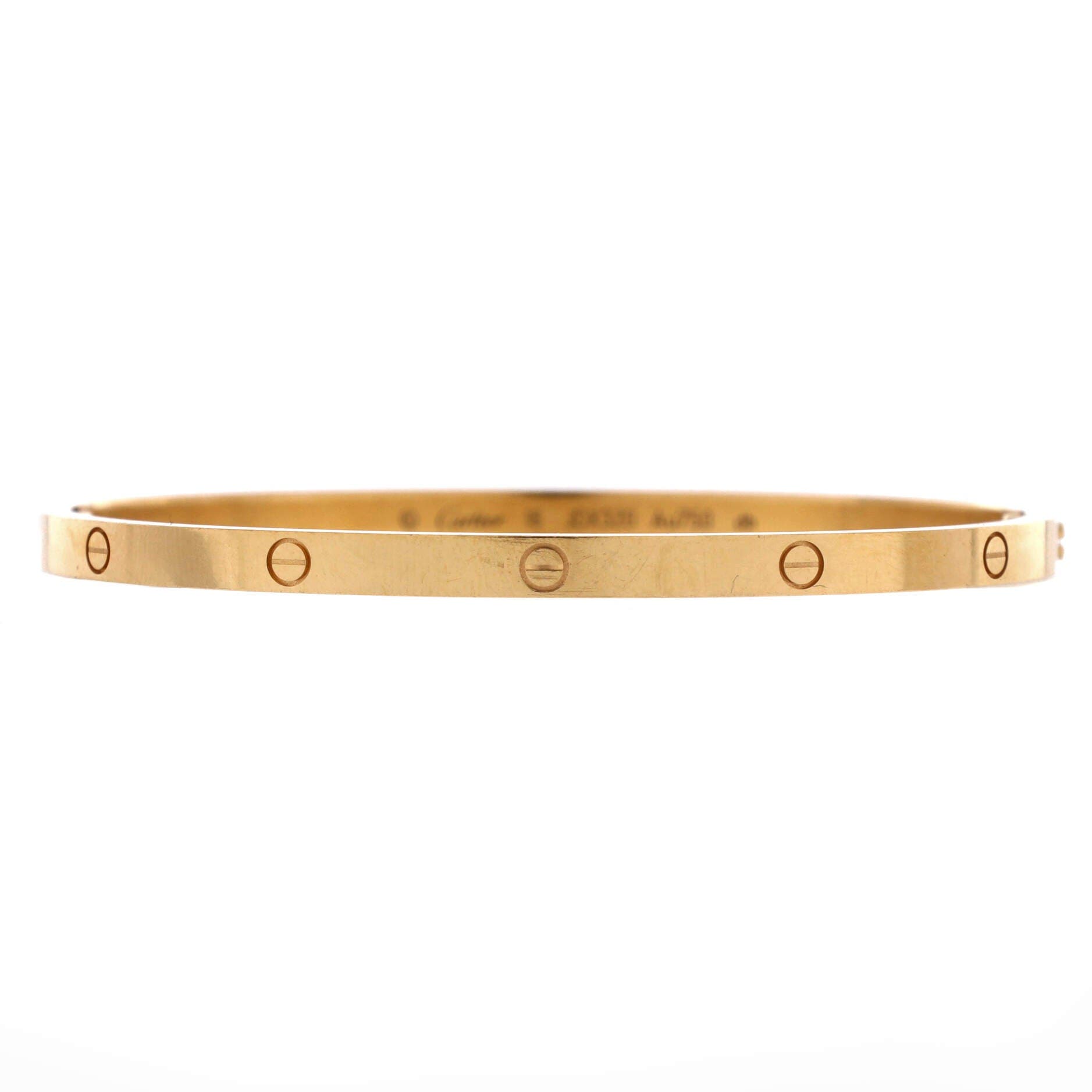 Love Bracelet 18K Yellow Gold Small, Main, color, Metallic Gold