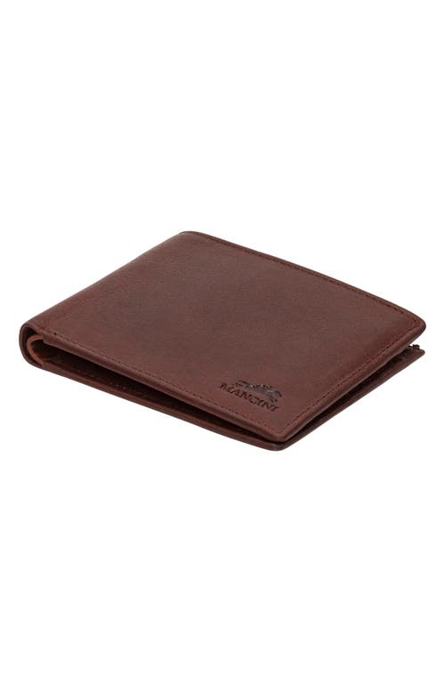 Mancini Rfid Bifold Wallet In Brown